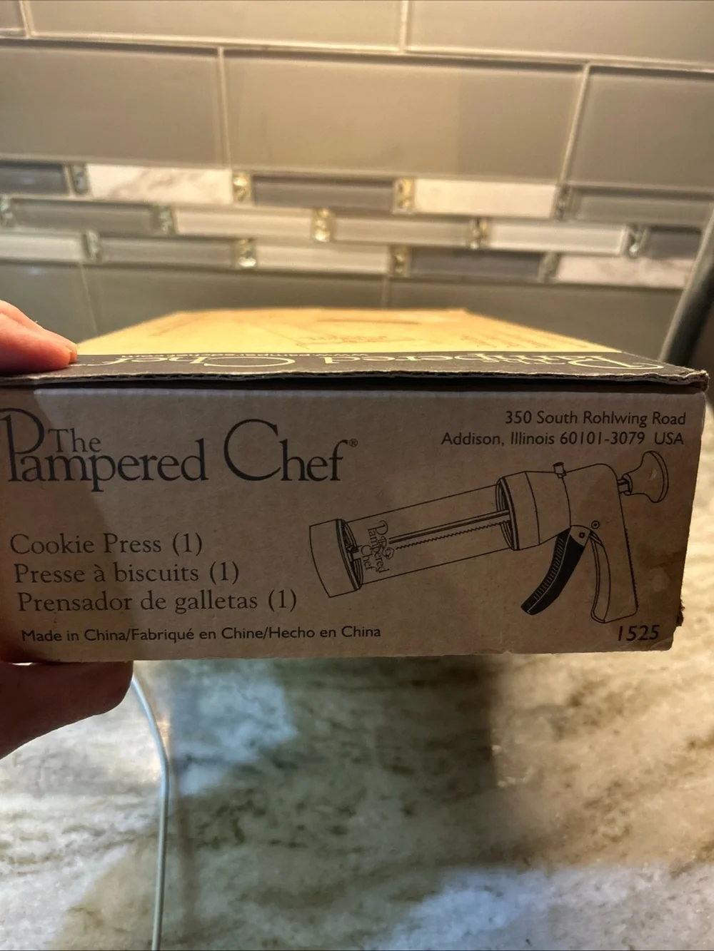 Pampered Chef Cookie Press Set w/ 16 Discs, #1525 Used Fir Demonstration